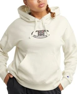 Champion Women's Powerblend Fleece Logo Hoodie