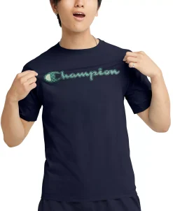 Champion Men's Classic Short-Sleeve Logo Graphic T-Shirt