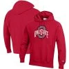 Champion Men's Scarlet Ohio State Buckeyes Vault Logo Reverse Weave Pullover Hoodie -Champion Online 23403098 fpx