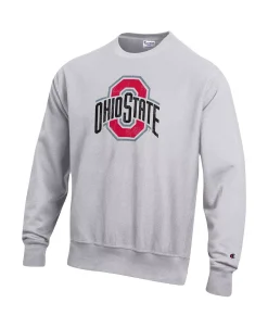 Champion Men's Heathered Gray Ohio State Buckeyes Vault Logo Reverse Weave Pullover Sweatshirt 8 Champion Men's Heathered Gray Ohio State Buckeyes Vault Logo Reverse Weave Pullover Sweatshirt -Champion Online 23403108 fpx