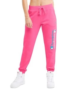 Champion Women's Powerblend Graphic-Print Jogger Pants