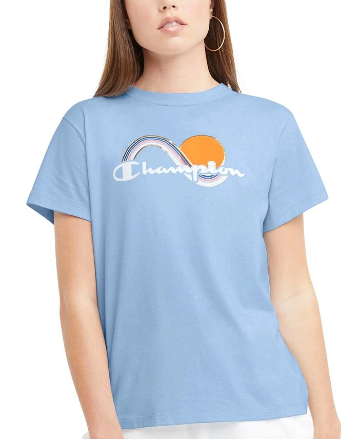 Champion Women's Classic Cotton Graphic-Print Tee 3 Champion Women's Classic Cotton Graphic-Print Tee