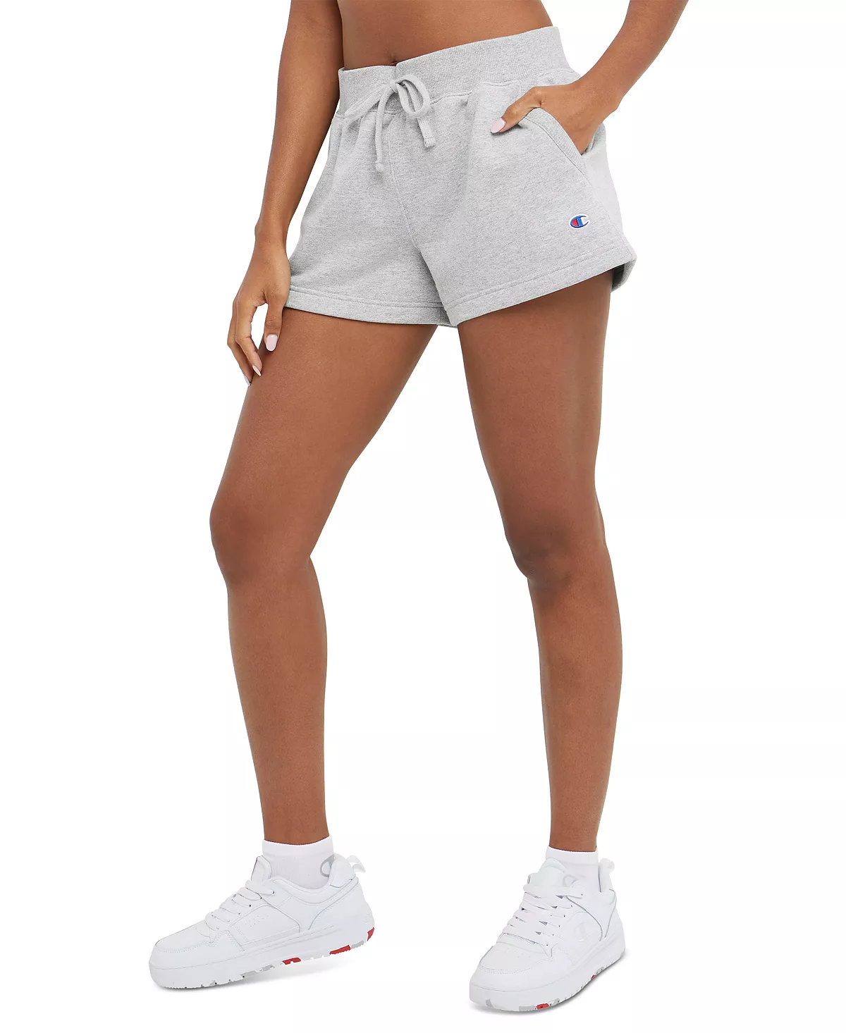 Champion Women's Powerblend Pull-On Drawstring Shorts 5 Champion Women's Powerblend Pull-On Drawstring Shorts - Image 3