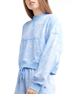 Champion Women's Campus-Print French Terry Crewneck Top 8 Champion Women's Campus-Print French Terry Crewneck Top -Champion Online 23524318 fpx