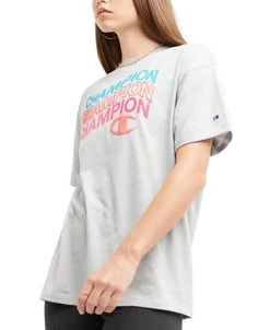 Champion Women's Classic Oversized Crewneck Logo Tee -Champion Online 23524376 fpx