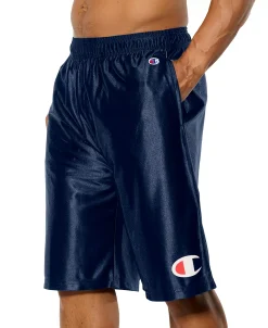 Champion Men's Dazzle Shiny Solid Logo Relaxed Shorts -Champion Online 23525059 fpx