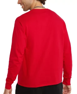 Champion Men's Script-Logo Long Sleeve Tshirt -Champion Online 23625887 fpx