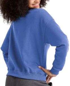 Champion Women's Logo Fleece Crewneck Sweatshirt -Champion Online 23656604 fpx