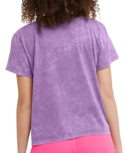 Champion Women's Classic Acid Wash Crewneck Tee -Champion Online 23657328 fpx