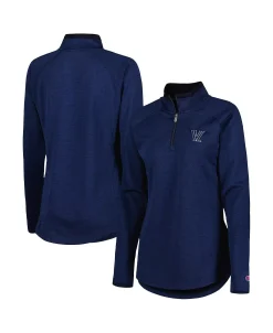 Champion Women's Navy Villanova Wildcats Core Raglan Quarter-Zip Jacket -Champion Online 23663622 fpx