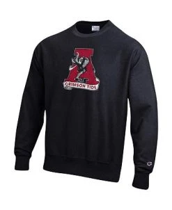 Champion Men's Black Alabama Crimson Tide Vault Logo Reverse Weave Pullover Sweatshirt 9 Champion Men's Black Alabama Crimson Tide Vault Logo Reverse Weave Pullover Sweatshirt -Champion Online 23665032 fpx