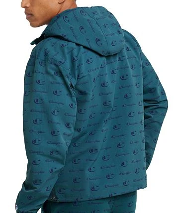Champion Men's Standard-Fit Logo-Print Water-Resistant Ripstop Anorak 4 Champion Men's Standard-Fit Logo-Print Water-Resistant Ripstop Anorak - Image 2