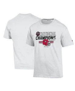 Men's White Georgia Bulldogs Back-To-Back College Football Playoff National Champions T-shirt
