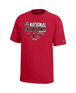 Youth Boys Red Georgia Bulldogs Back-To-Back College Football Playoff National Champions Again T-shirt 9 Youth Boys Red Georgia Bulldogs Back-To-Back College Football Playoff National Champions Again T-shirt -Champion Online 23784713 fpx