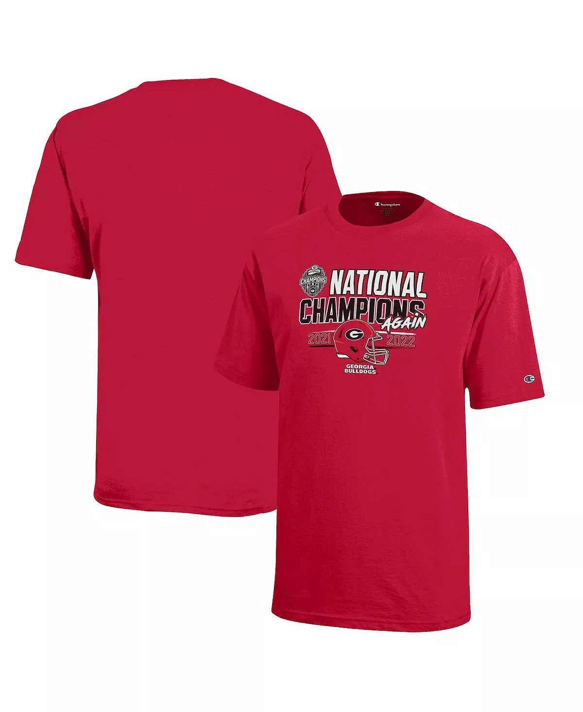 Youth Boys Red Georgia Bulldogs Back-To-Back College Football Playoff National Champions Again T-shirt 6 Youth Boys Red Georgia Bulldogs Back-To-Back College Football Playoff National Champions Again T-shirt - Image 4