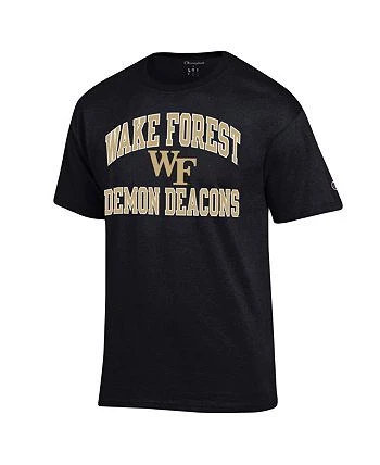 Champion Men's Black Wake Forest Demon Deacons High Motor T-shirt 5 Champion Men's Black Wake Forest Demon Deacons High Motor T-shirt - Image 3