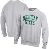 Champion Men's Heathered Gray Michigan State Spartans Arch Reverse Weave Pullover Sweatshirt -Champion Online 23789256 fpx
