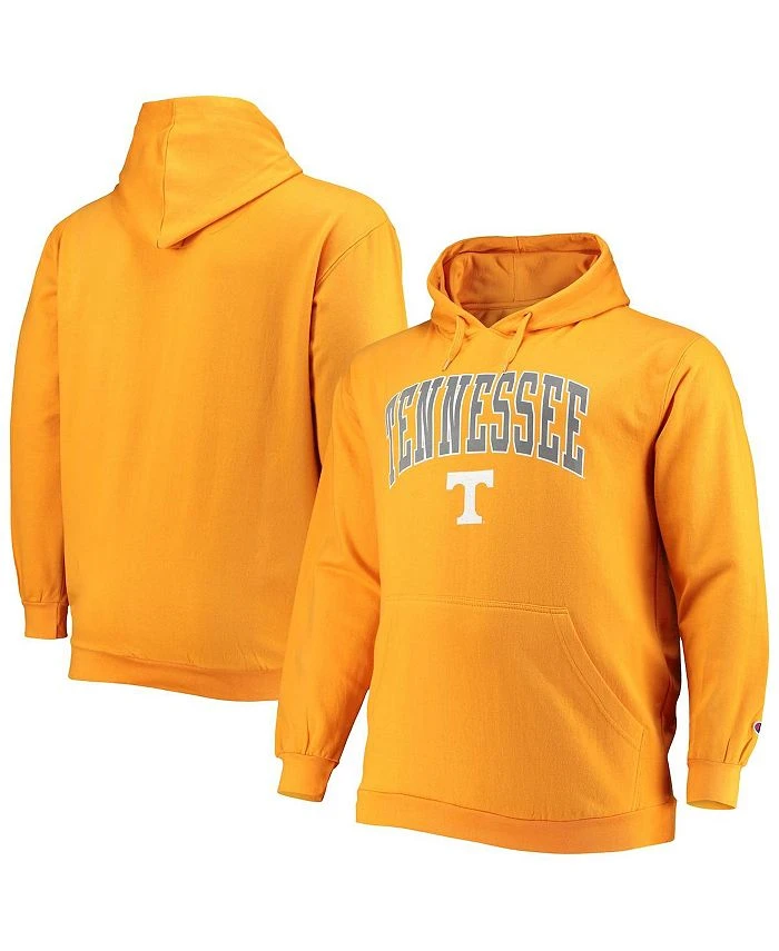 Champion Men's Tenn Orange Tennessee Volunteers Big And Tall Arch Over Logo Powerblend Pullover Hoodie 3 Champion Men's Tenn Orange Tennessee Volunteers Big And Tall Arch Over Logo Powerblend Pullover Hoodie