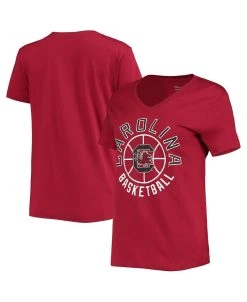 Champion Women's Garnet South Carolina Gamecocks Basketball V-Neck T-shirt