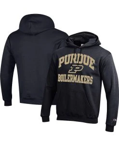 Champion Men's Black Purdue Boilermakers High Motor Pullover Hoodie