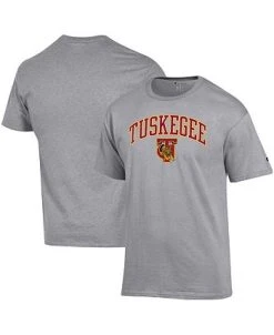 Champion Men's Gray Tuskegee Golden Tigers Arch Over Logo T-shirt 7 Champion Men's Gray Tuskegee Golden Tigers Arch Over Logo T-shirt -Champion Online 23884237 fpx