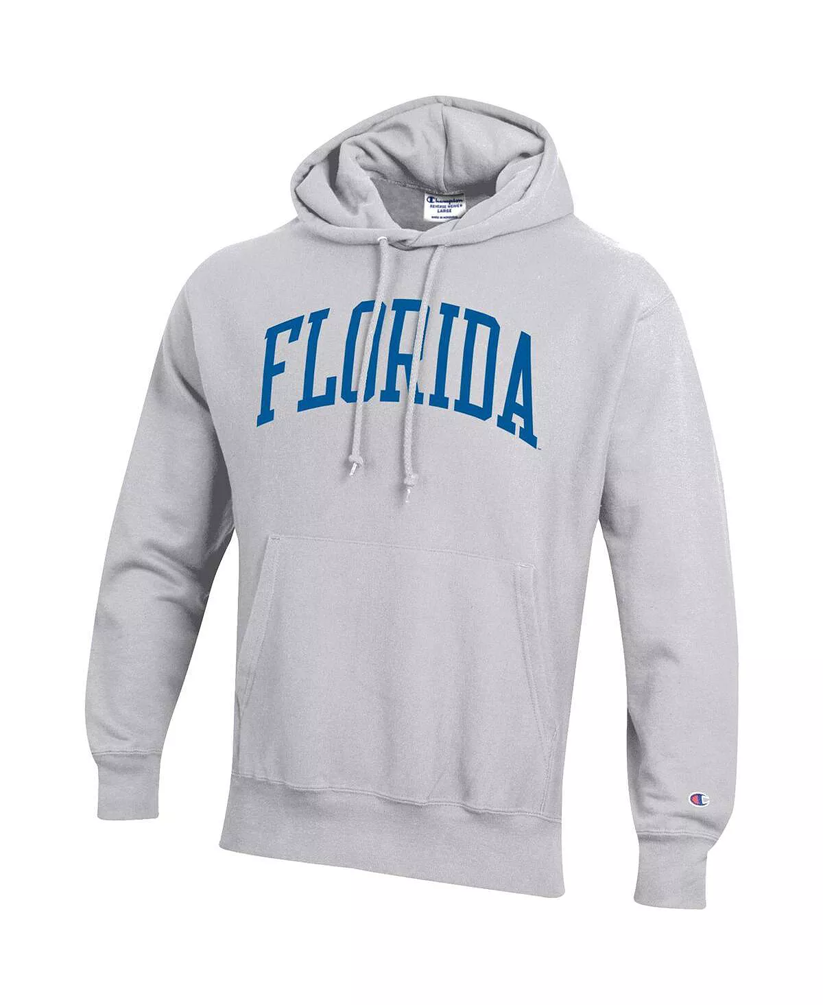 Champion Men's Heathered Gray Florida Gators Team Arch Reverse Weave Pullover Hoodie 5 Champion Men's Heathered Gray Florida Gators Team Arch Reverse Weave Pullover Hoodie - Image 3