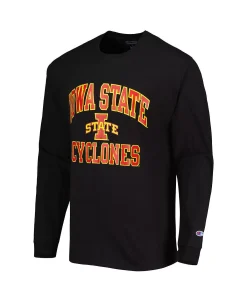 Champion Men's Black Iowa State Cyclones High Motor Long Sleeve T-shirt -Champion Online 23886738 fpx