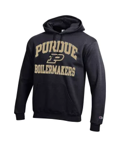 Champion Men's Black Purdue Boilermakers High Motor Pullover Hoodie -Champion Online 23886745 fpx