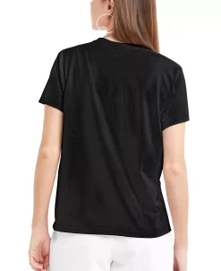 Champion Women's Logo Graphic-Print Cotton Crewneck Tee -Champion Online 23910726 fpx