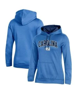 Champion Women's Carolina Blue North Carolina Tar Heels Arch Logo 2.0 Pullover Hoodie