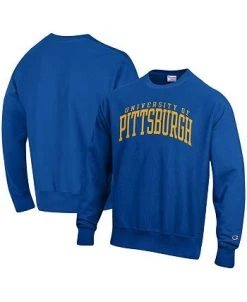 Champion Men's Royal Pitt Panthers Arch Reverse Weave Pullover Sweatshirt 8 Champion Men's Royal Pitt Panthers Arch Reverse Weave Pullover Sweatshirt -Champion Online 24025030 fpx