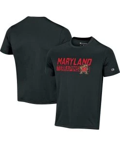 Champion Men's Black Maryland Terrapins Impact Knockout T-shirt