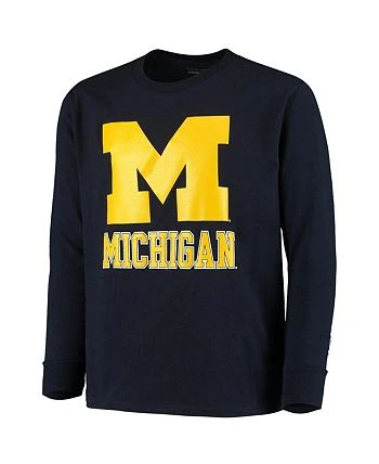 Champion Youth Boys And Girls Navy Michigan Wolverines Lockup Long Sleeve T-shirt 5 Champion Youth Boys And Girls Navy Michigan Wolverines Lockup Long Sleeve T-shirt - Image 3