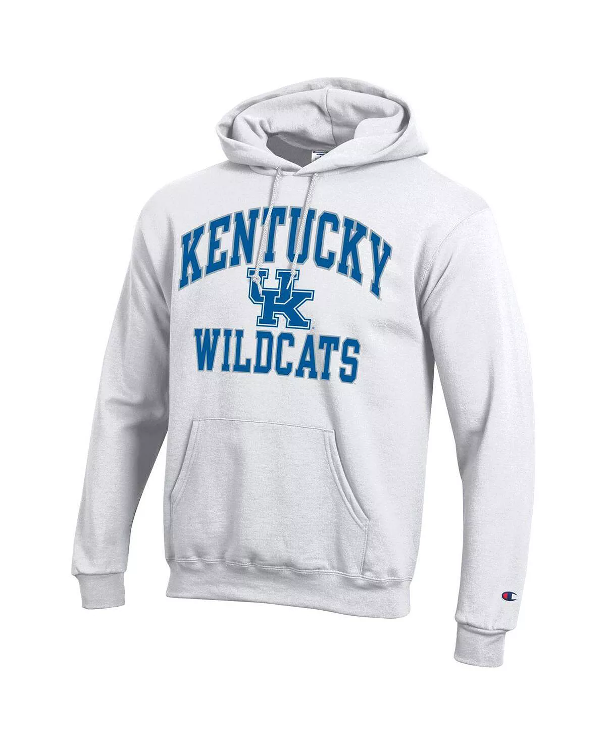 Champion Men's White Kentucky Wildcats High Motor Pullover Hoodie 5 Champion Men's White Kentucky Wildcats High Motor Pullover Hoodie - Image 3